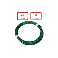 Obrázek Poplastovaný napínací drát  3,4 mm zelený, balení 26 bm